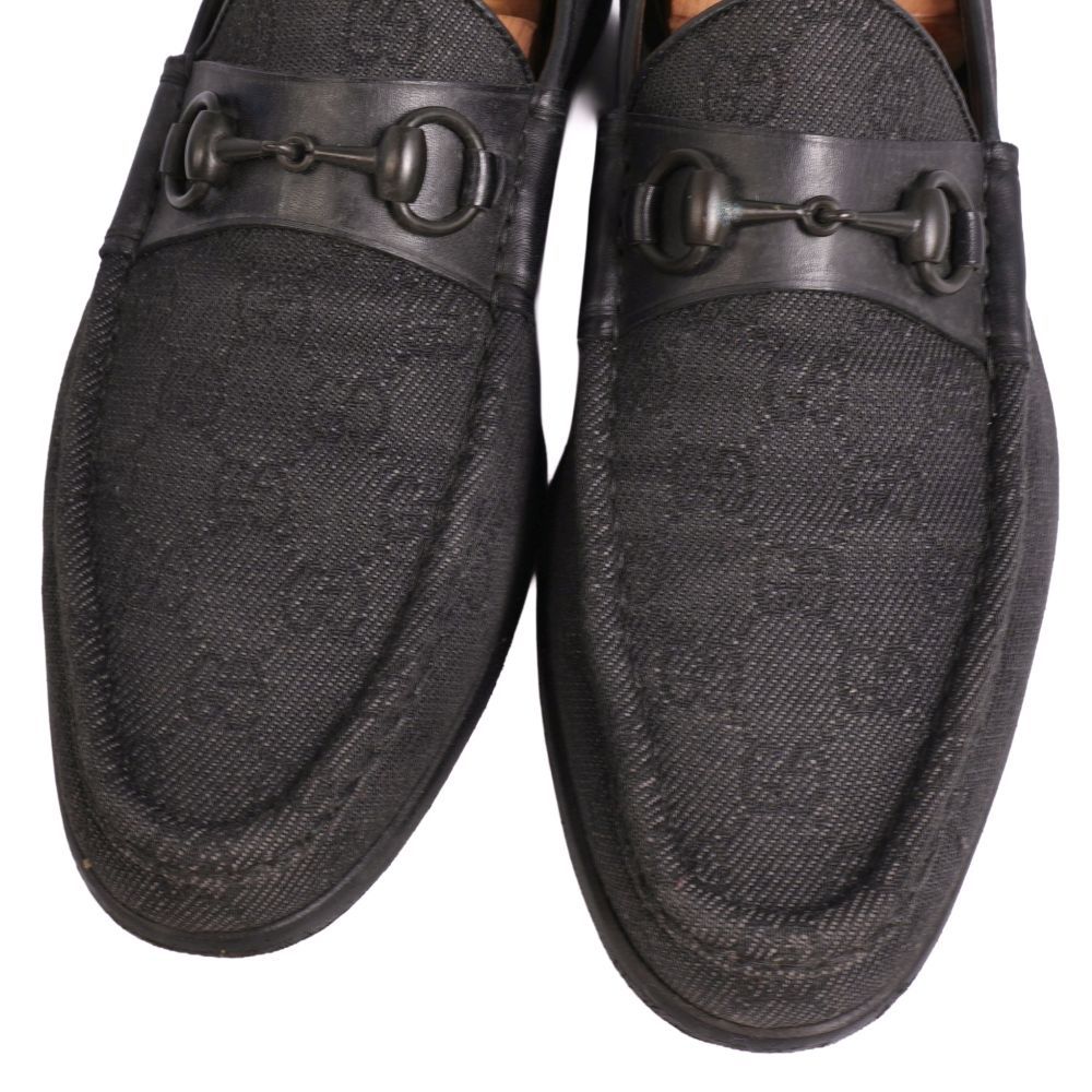 Gucci Loafers Moccasins Horsebit GG Pattern Canvas — view 3
