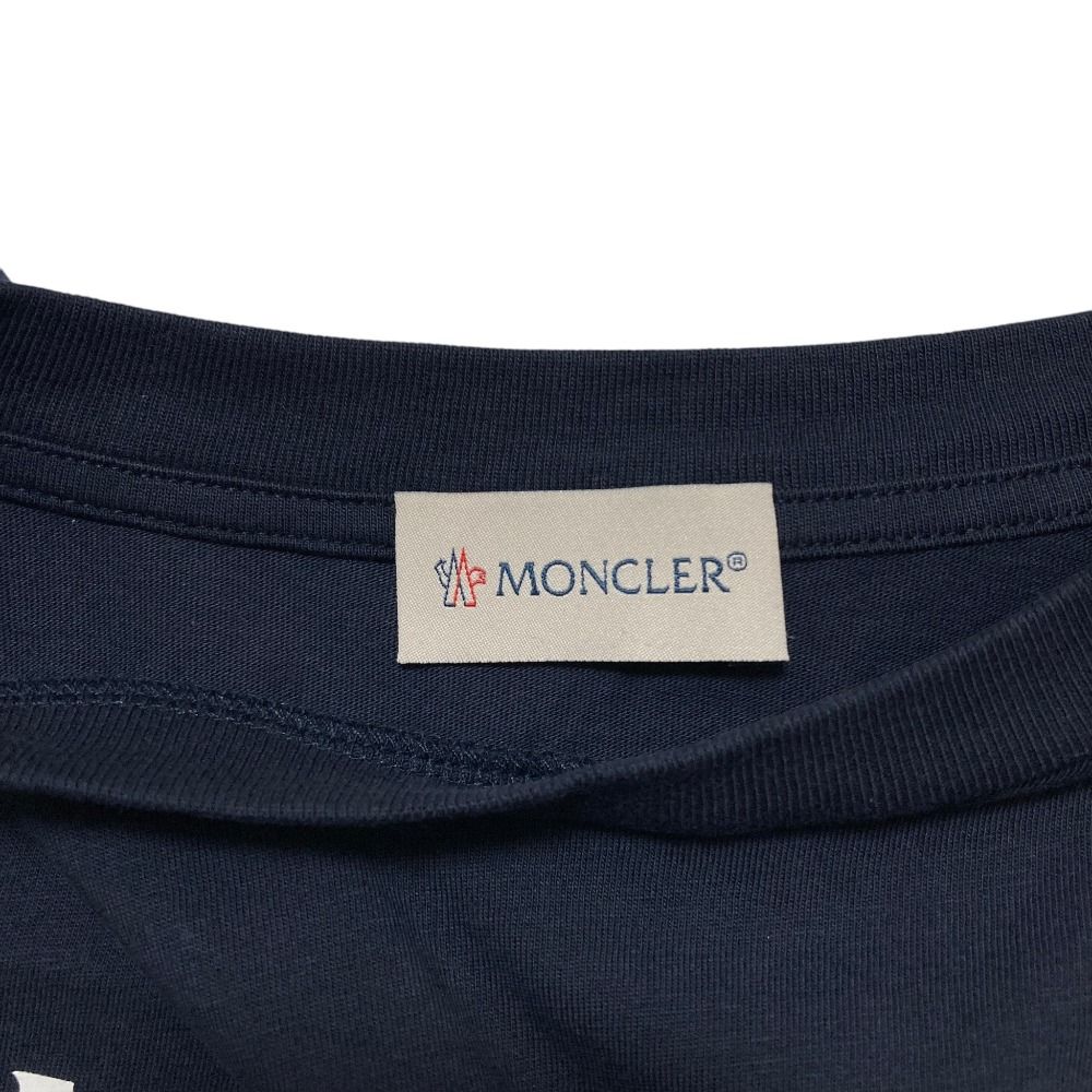 Moncler Maglia Maniche Lughe Long Sleeve T-Shirt Navy Kids — view 5