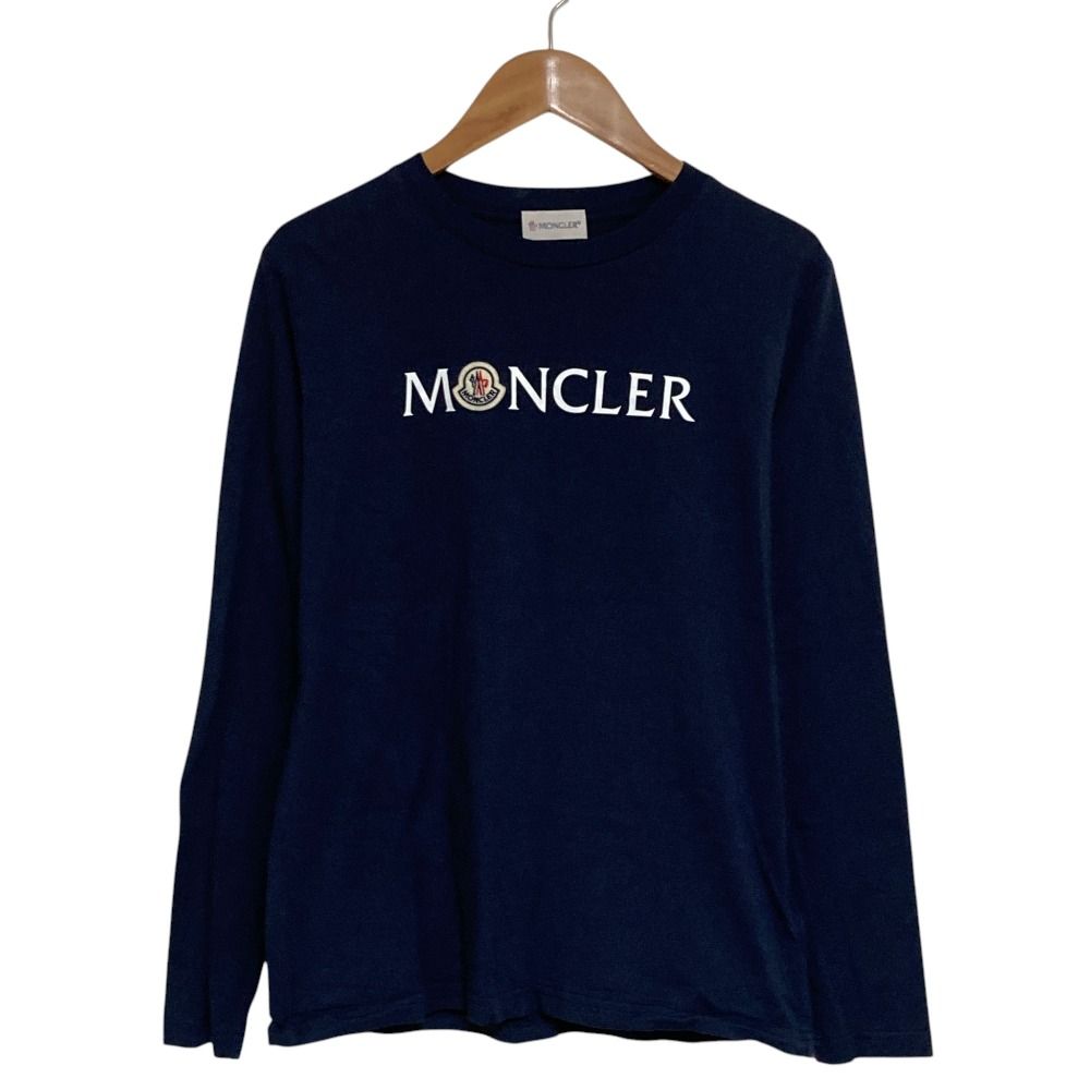 Moncler Maglia Maniche Lughe Long Sleeve T-Shirt Navy Kids
