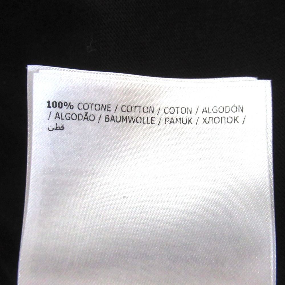 Moncler Maglia T-Shirt Front Logo Print Short Sleeve M Black White — view 7