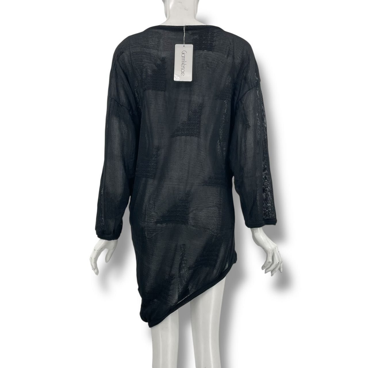 Versace Gianni Dress All Over Pattern Black — view 3