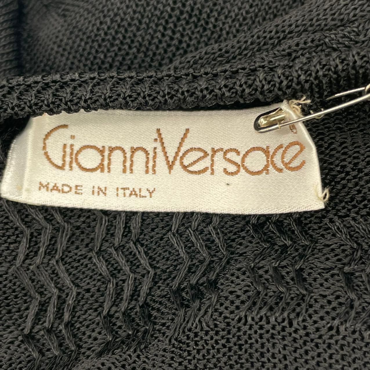 Versace Gianni Dress All Over Pattern Black — view 6