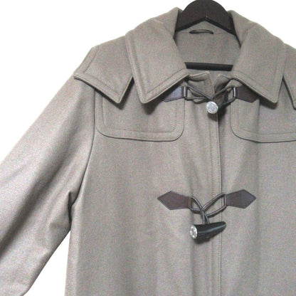 Hermes Series Toggle Button Hooded Duffle Coat 50 Gray — view 3