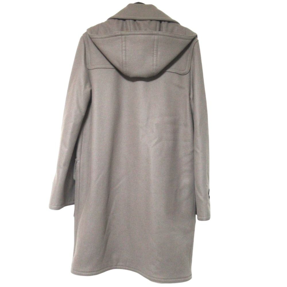 Hermes Series Toggle Button Hooded Duffle Coat 50 Gray — view 2