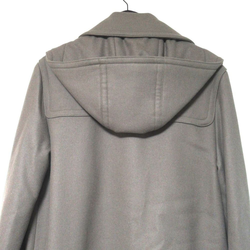Hermes Series Toggle Button Hooded Duffle Coat 50 Gray — view 4