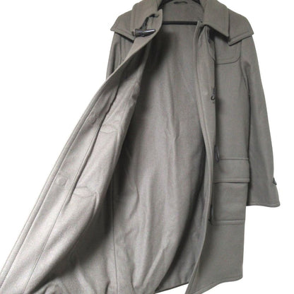 Hermes Series Toggle Button Hooded Duffle Coat 50 Gray — view 7