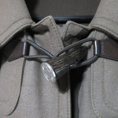 Hermes Series Toggle Button Hooded Duffle Coat 50 Gray — view 5