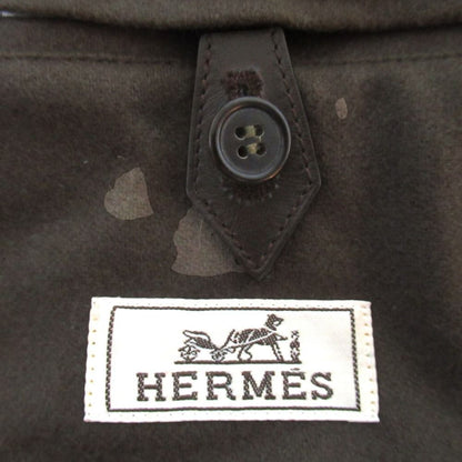 Hermes Series Toggle Button Hooded Duffle Coat 50 Gray — view 8
