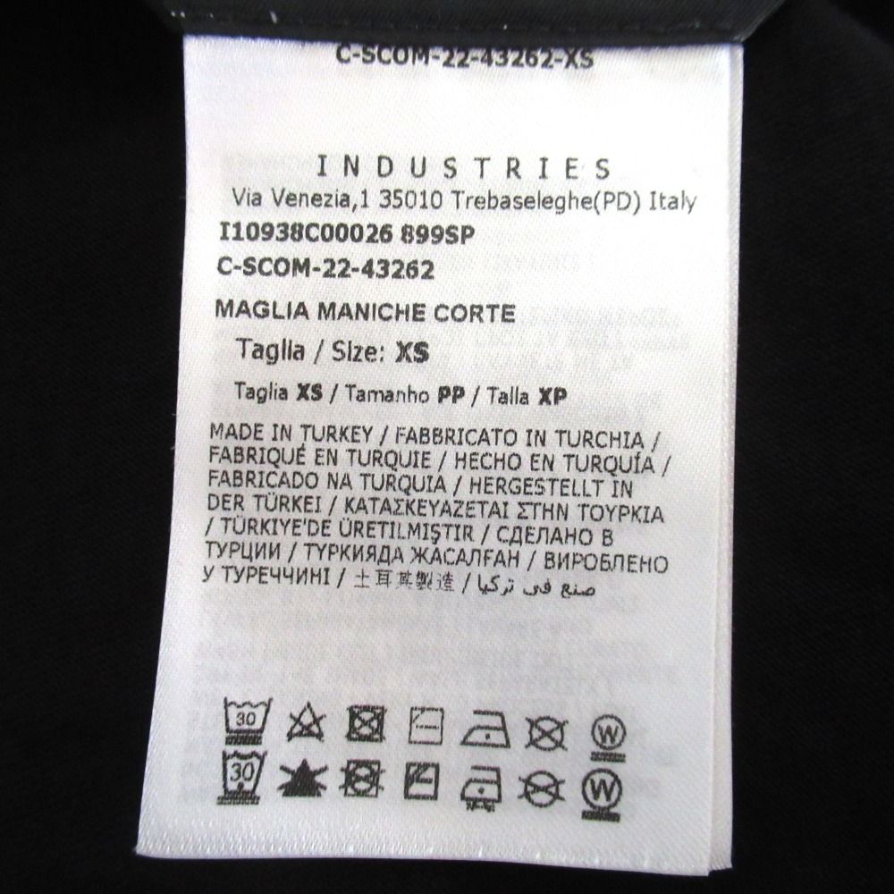 Moncler Maglia Maniche Corte Logo Print Cropped Short Sleeve T-Shirt XS Black — view 5