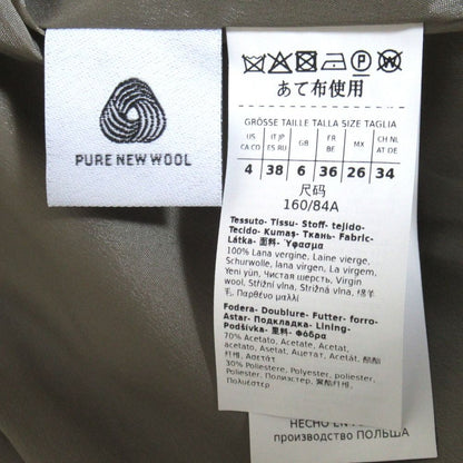 Max Mara Maxmara Studio Wool Jacket Skirt Suit Set 38 42 Gray — view 6
