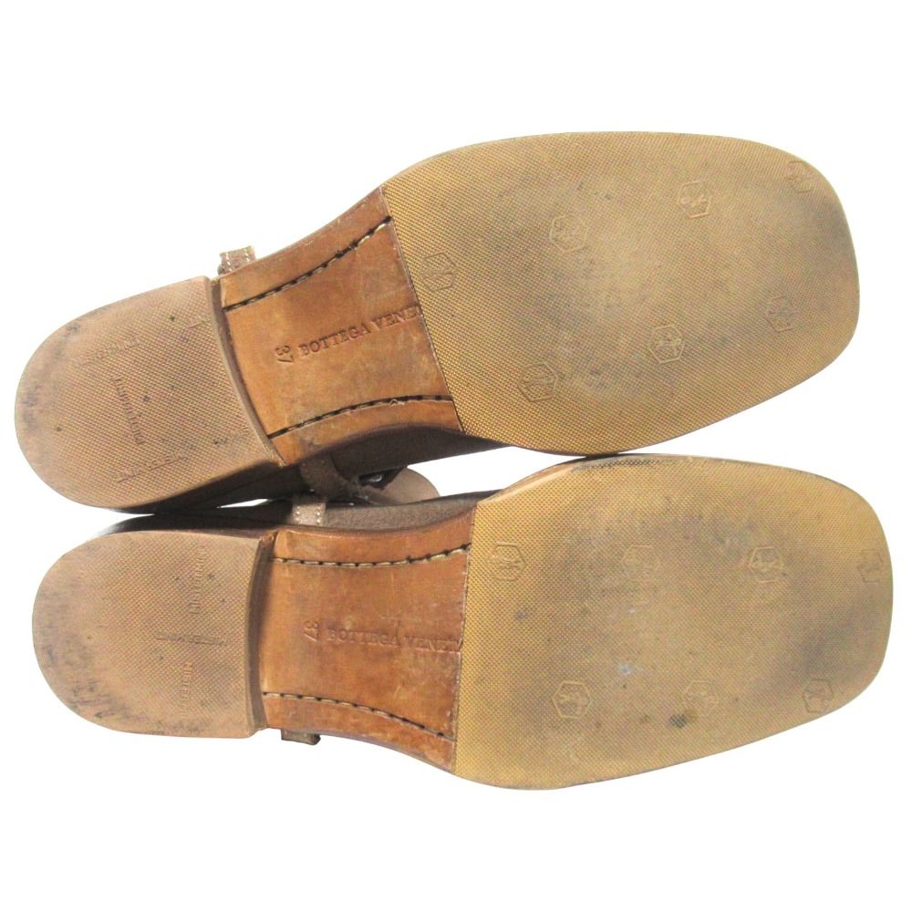 Bottega Veneta Suede Leather Long Boots 37 Brown Beige — view 9
