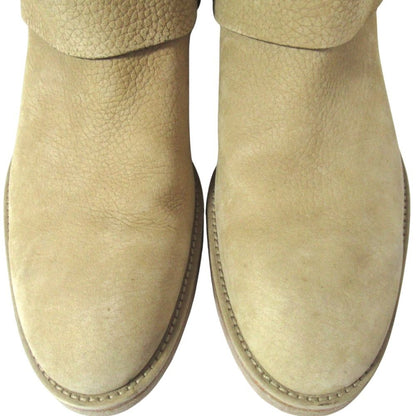 Louis Vuitton LV Logo Ring Leather Engineer Boots 8 Sand Beige — view 5