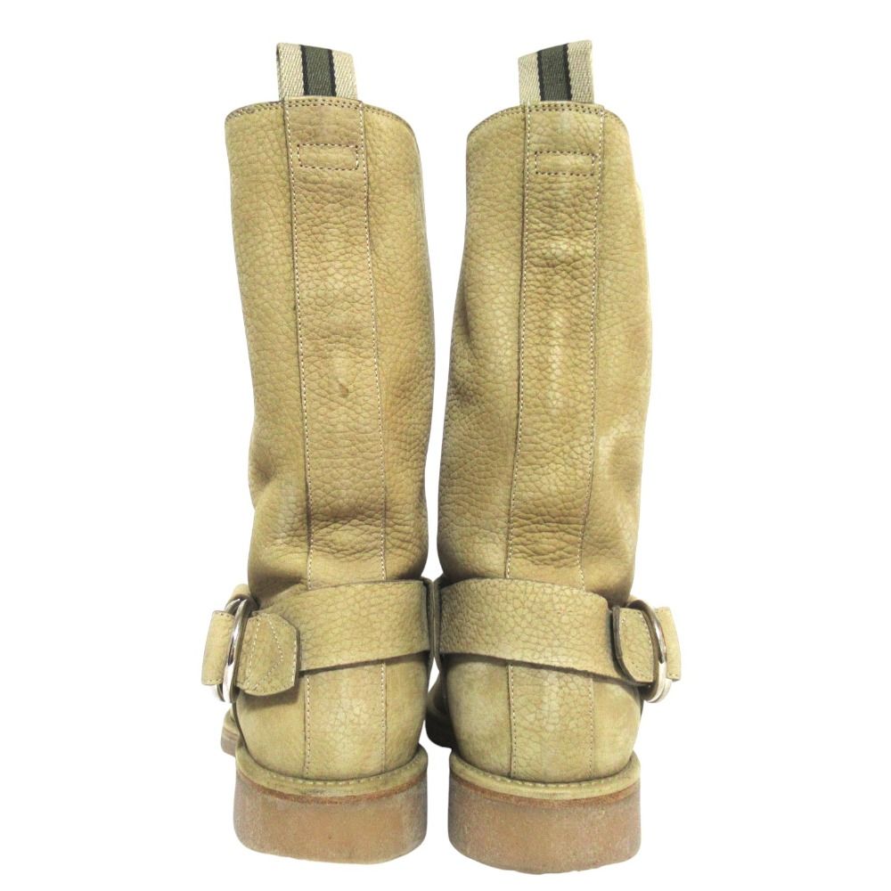 Louis Vuitton LV Logo Ring Leather Engineer Boots 8 Sand Beige — view 4