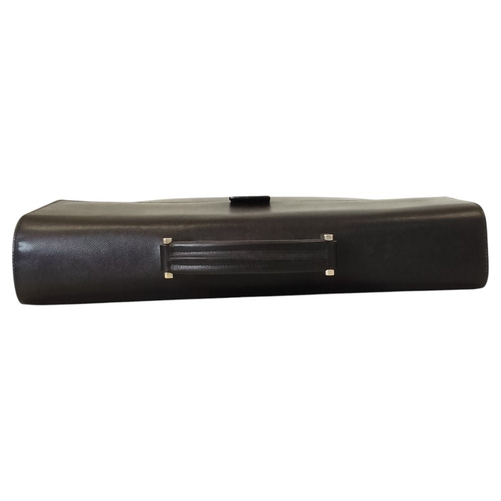 Prada Saffiano Leather Briefcase Business Black — view 4