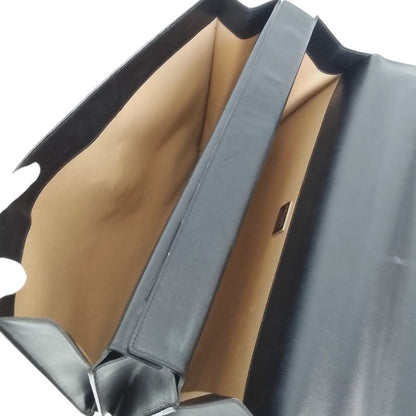 Prada Saffiano Leather Briefcase Business Black — view 7