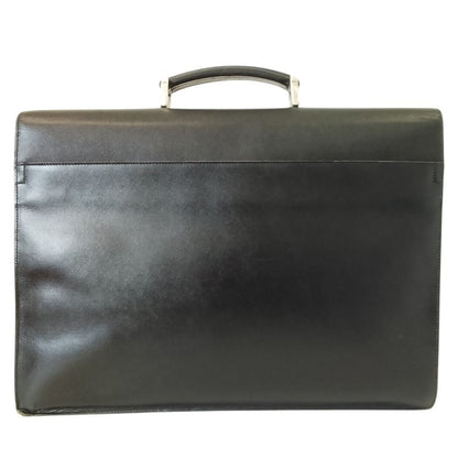 Prada Saffiano Leather Briefcase Business Black — view 2