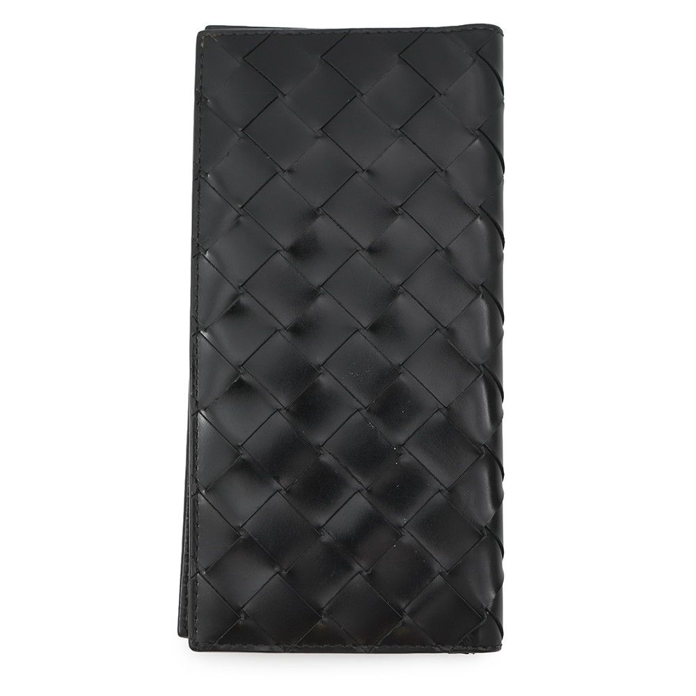 Bottega Veneta Wallet Intrecciato Leather Black — view 3