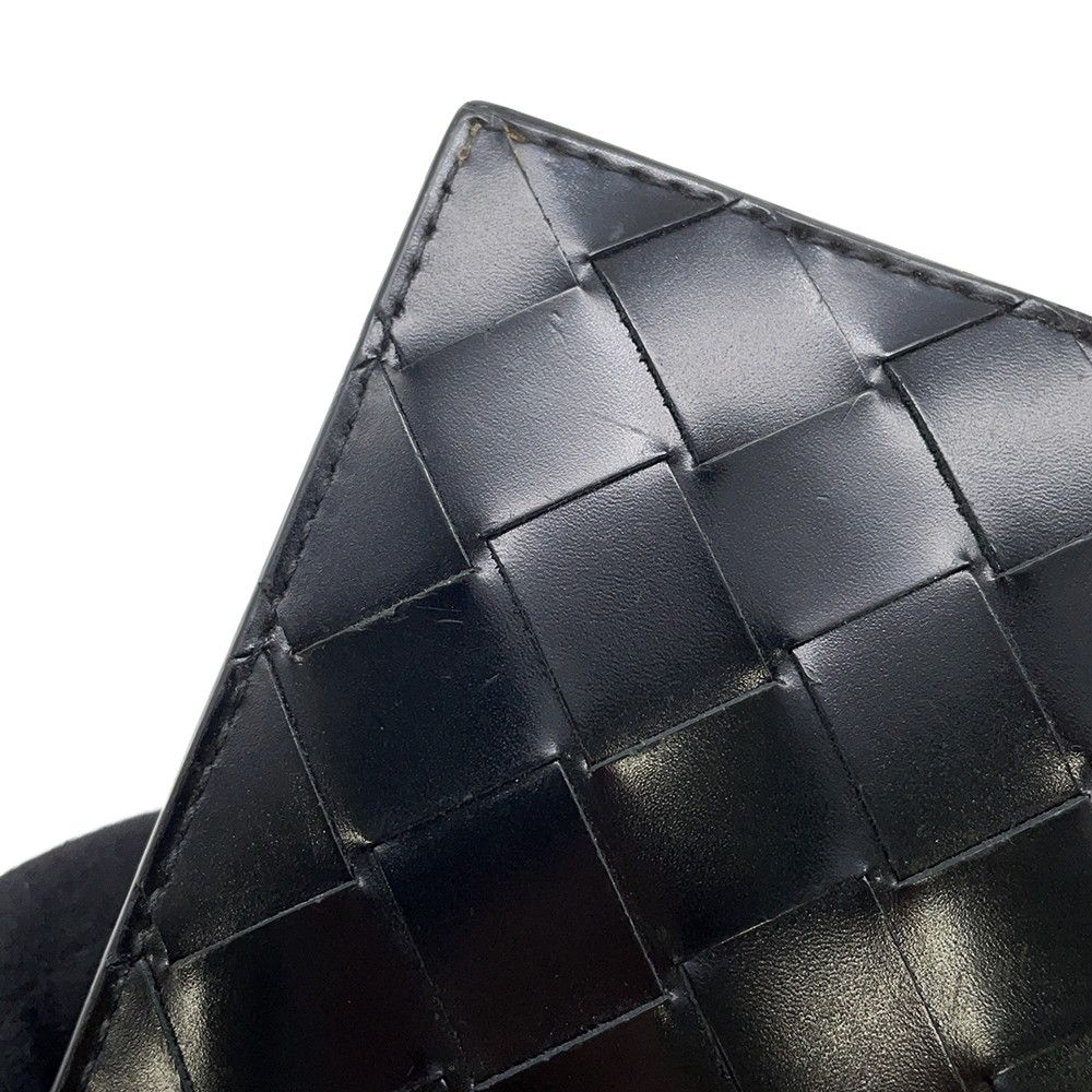 Bottega Veneta Wallet Intrecciato Leather Black — view 6