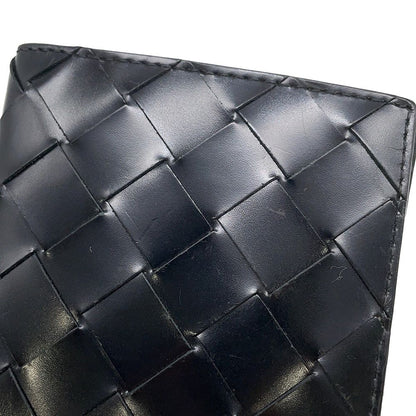 Bottega Veneta Wallet Intrecciato Leather Black — view 8