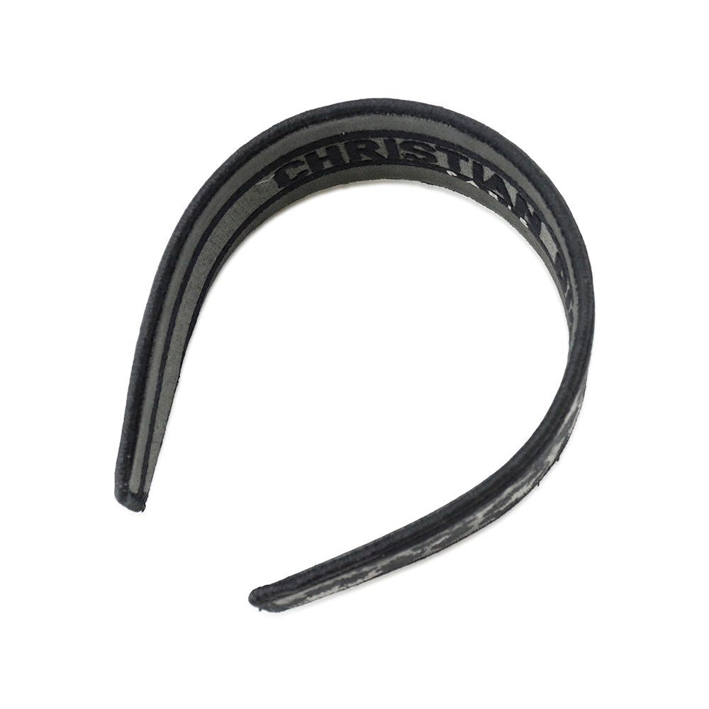 Dior Headband Leopard Logo Canvas