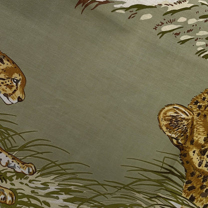 Hermes Scarf Carre 80 Cheetah Guepards Cotton — view 2