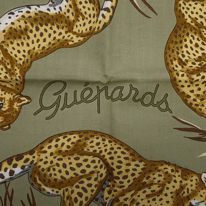Hermes Scarf Carre 80 Cheetah Guepards Cotton — view 3