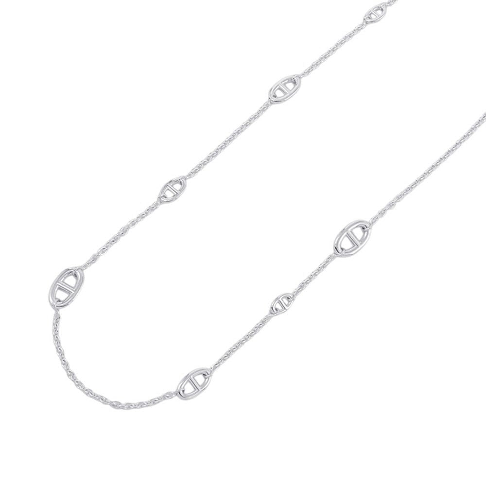 Hermes Necklace Chaine D'ancre Farandole 80