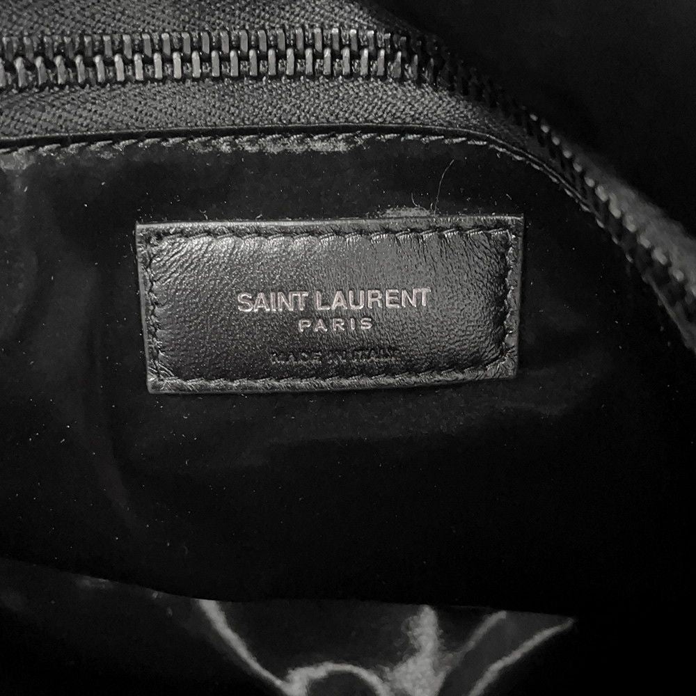 Saint Laurent Paris Tote Logo Silk Tech Canvas Black — view 8