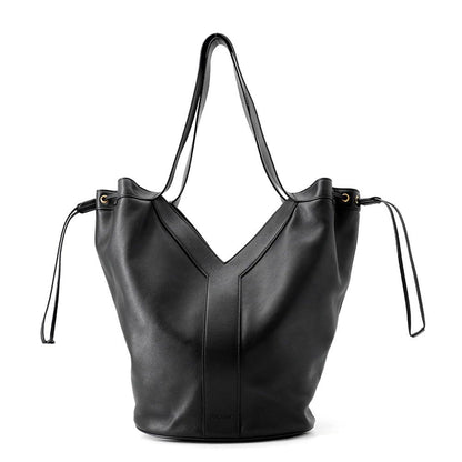 Saint Laurent Paris Tote Hobo Leather Black