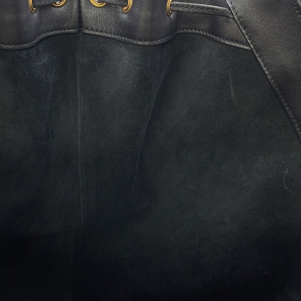 Saint Laurent Paris Tote Hobo Leather Black — view 8