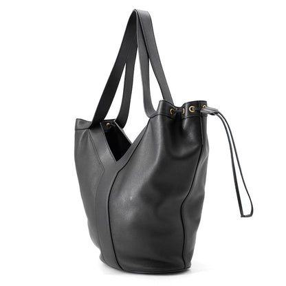 Saint Laurent Paris Tote Hobo Leather Black — view 2