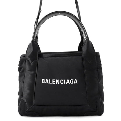 Balenciaga Handbag Navy Cabas XS Nylon 2-Way Black