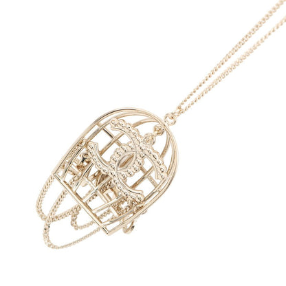 Chanel Necklace Birdcage Logo CC Rhinestone 20 — view 3