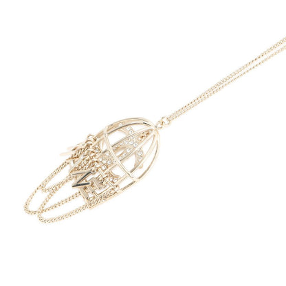Chanel Necklace Birdcage Logo CC Rhinestone 20 — view 2