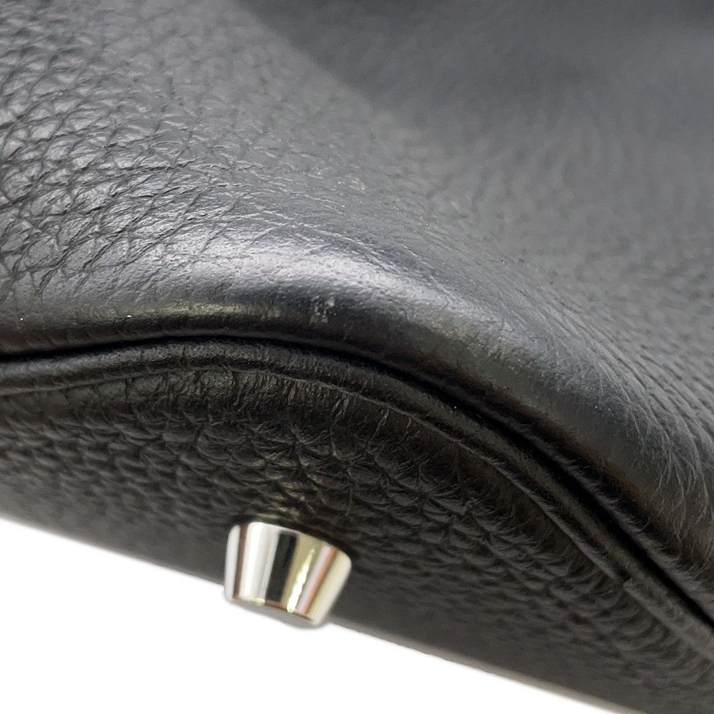 Hermes Handbag Picotin Lock Black Silver Taurillon Clemence — view 7