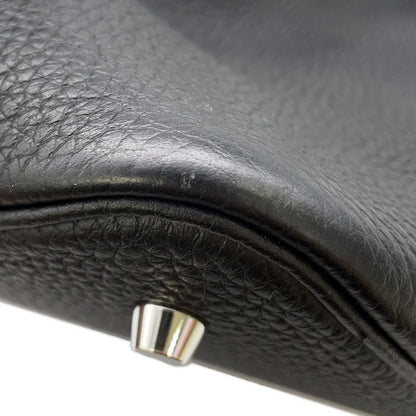 Hermes Handbag Picotin Lock Black Silver Taurillon Clemence — view 7