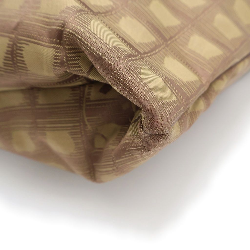 Chanel New Travel Line Tote Khaki Nylon Leather — view 6