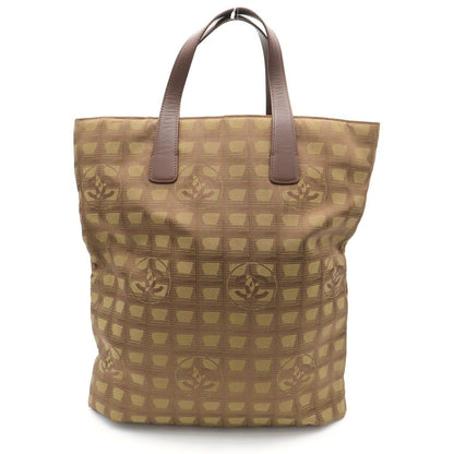 Chanel New Travel Line Tote Khaki Nylon Leather — view 2