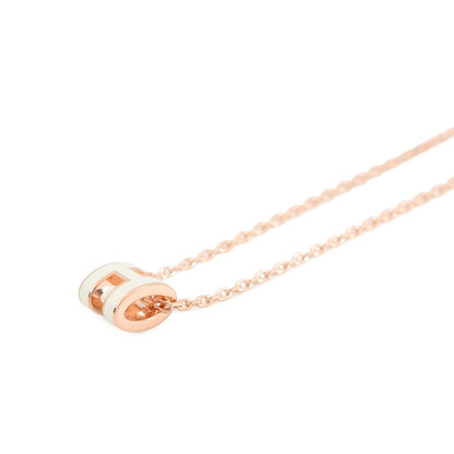Hermes Necklace Mini Pop White Pink Gold — view 2