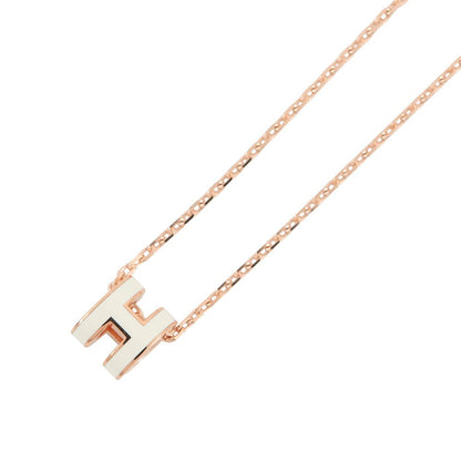Hermes Necklace Mini Pop White Pink Gold