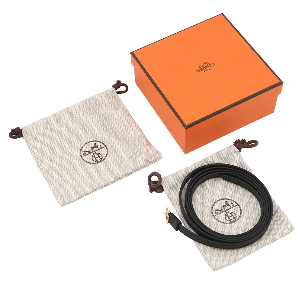 Hermes Coin Case Macaron Compact Black Gold Epsom Shoulder — view 6