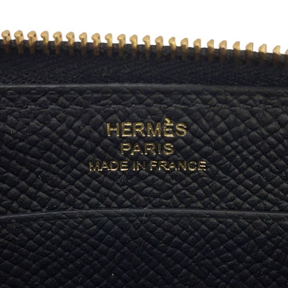 Hermes Coin Case Macaron Compact Black Gold Epsom Shoulder — view 5