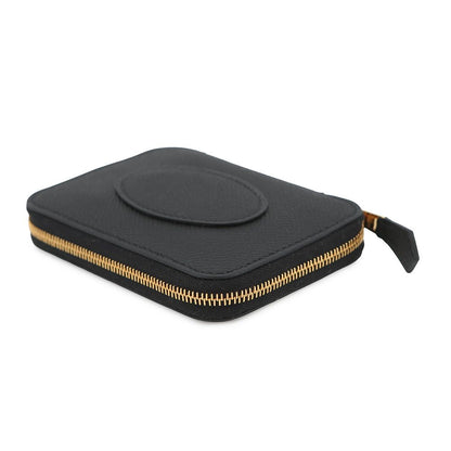 Hermes Coin Case Macaron Compact Black Gold Epsom Shoulder — view 2
