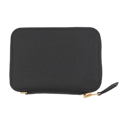 Hermes Coin Case Macaron Compact Black Gold Epsom Shoulder — view 3