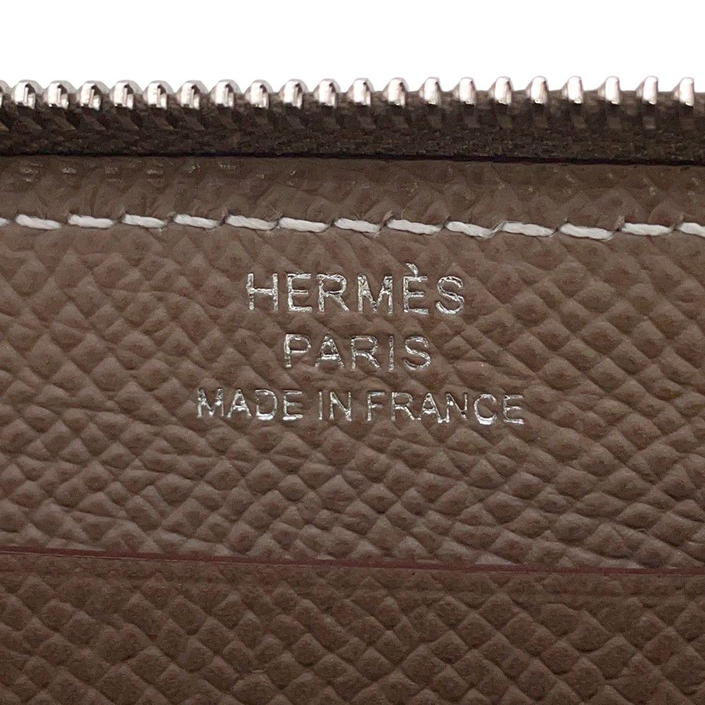 Hermes Coin Case Macaron Compact Etoupe Silver Epsom — view 5