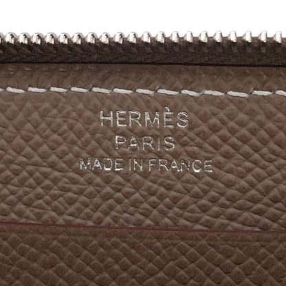 Hermes Coin Case Macaron Compact Etoupe Silver Epsom — view 5