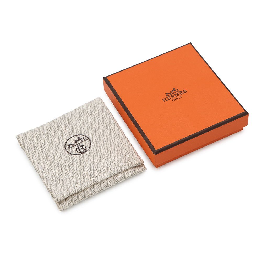 Hermes Necklace Mini Pop Lo Cover le White Brown Glace Pink Gold — view 7