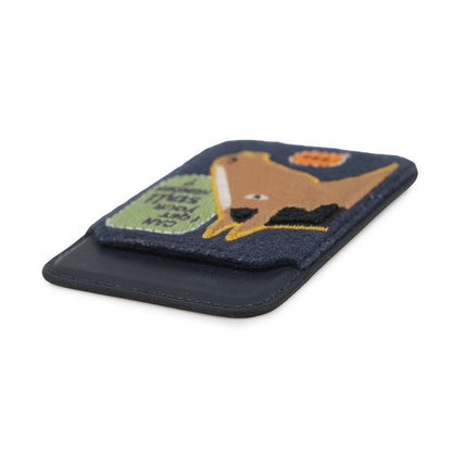 Hermes Card Case Magsafe Eman Shawl Number Blue Navy Multicolor Swift Felt — view 2