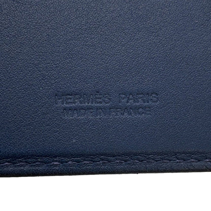 Hermes Card Case Magsafe Eman Shawl Number Blue Navy Multicolor Swift Felt — view 6