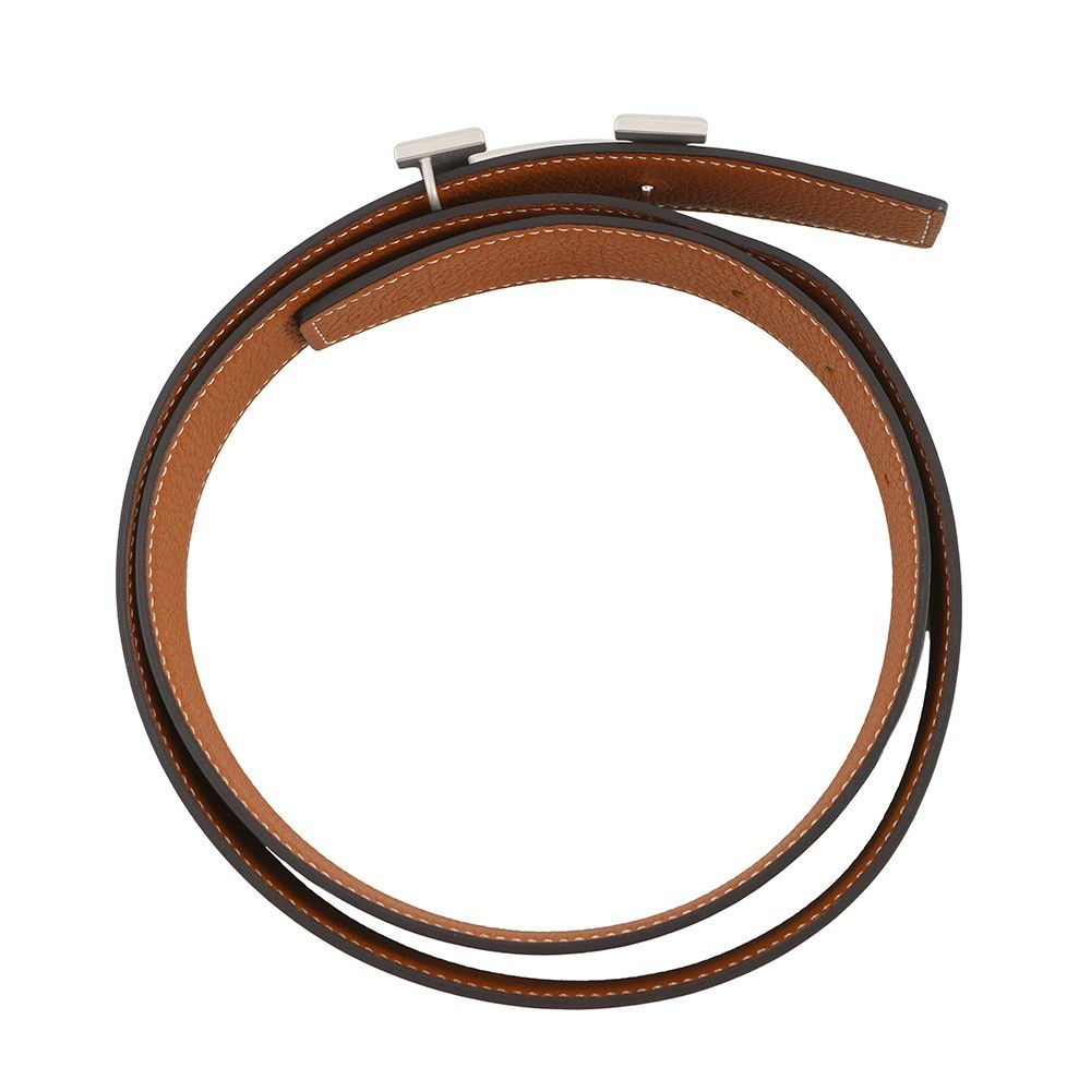 Hermes Belt Constance Reversible 90 Black Gold Box Calf Togo — view 3